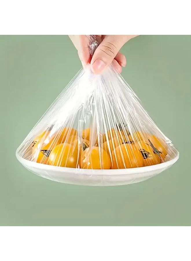 100 Pcs Disposable Elastic Food Grade Plastic Lids Microwave Safe Reusable Telescopic Flip Top Containers Multi Functional Airtight Seal Covers For Kitchen Shower Storage Suitable For Food Preservation Dishwasher Safe - Image 5