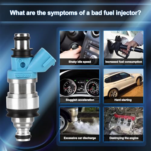 FIREMOTOO Fuel Injectors Pack of 6 Compatible with Lex-us ES300 1994-1995 for Toyota Camry 1994-2001 Avalon 1995-1999 Sienna 1998-2000 Solara 1999-2002 V6 3.0L Replace 23250-20010 FJ179 2 Holes - Image 3