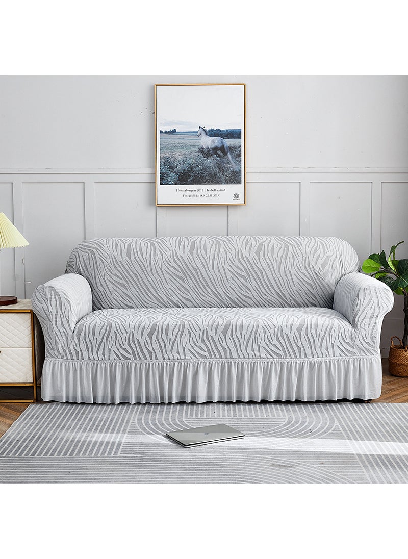 Generic - Modern Elastic Sofa Cover Universal Stretch No. 7 SS silver gray - Image 1