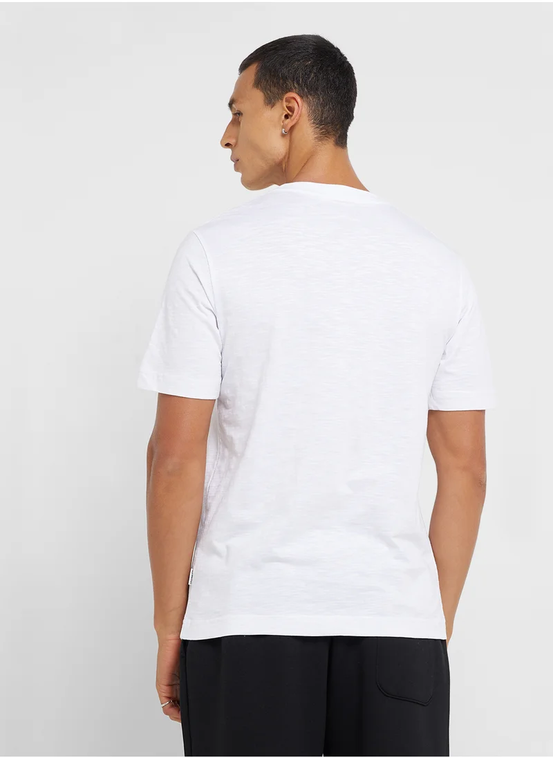 JACK & JONES Jorsplit Logo Crew Neck T-Shrt