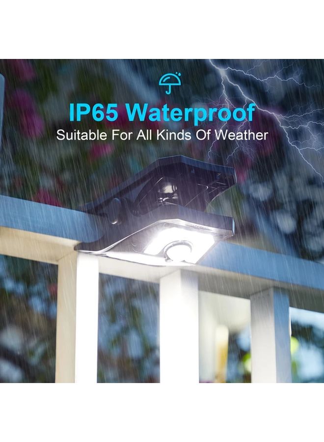 1 قطعة ضوء خارجي يعمل بالطاقة الشمسية مع مستشعر حركة IP65 مقاوم للماء 3 أوضاع مصباح حائط للحديقة - Image 4