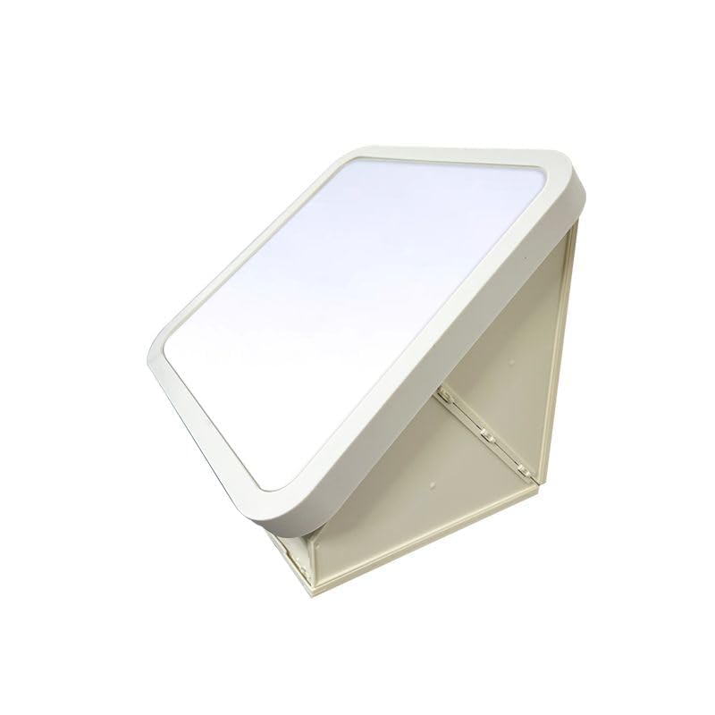 YORWAN Mirror Vanity with Large Capacity Folding Storage Cabinet Tabletop Wall Mounted Smart Vanity Desk Set WallMounted Bathroom Cabinet with Mirror Toilet Storage Box