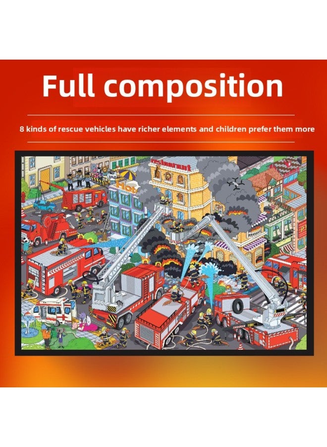 Direct Camp] Miaoqi Creates 200 Pieces Of Fire Rescue Jigsaw Puzzle Children's Educational Toys-Color:200 Pieces Of Space Travel - Image 3