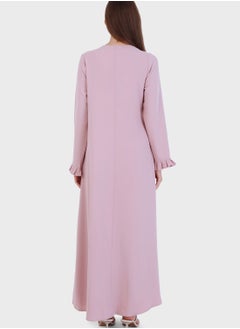 مودانيسا عباية بياقة دائرية  - Image 2