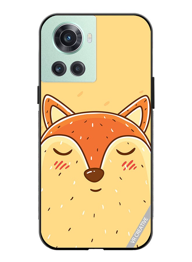 VR CREATIVE Protective Case Cover For OnePlus 10R Sleeping Fox Design Multicolour - Image 1
