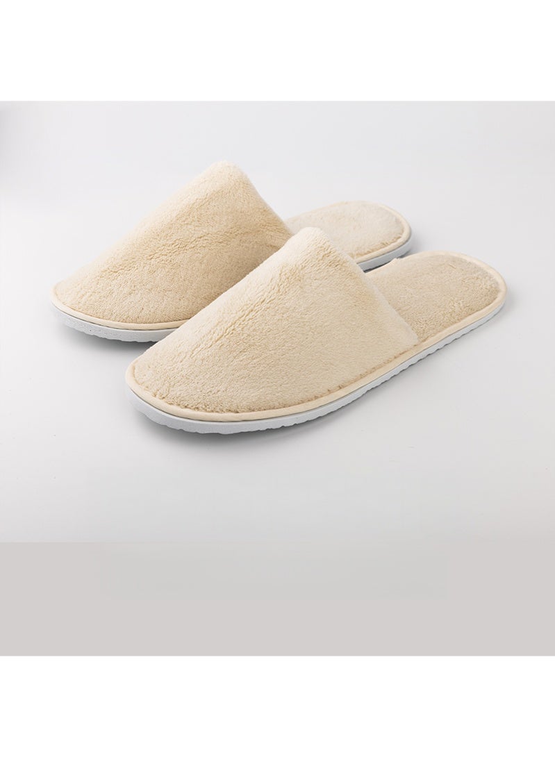 أروى 6 أزواج سبا النعال عدم الانزلاق المتاح النعال ، متعدد الألوان القطن النعال للضيف قابل للغسل قابلة لإعادة الاستخدام - Image 3