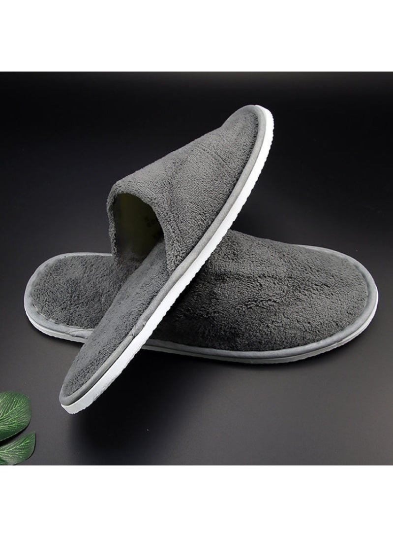 أروى 6 أزواج سبا النعال عدم الانزلاق المتاح النعال ، متعدد الألوان القطن النعال للضيف قابل للغسل قابلة لإعادة الاستخدام - Image 2