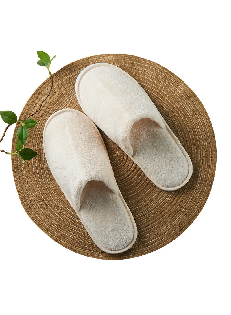 أروى 6 أزواج سبا النعال عدم الانزلاق المتاح النعال ، متعدد الألوان القطن النعال للضيف قابل للغسل قابلة لإعادة الاستخدام - Image 4