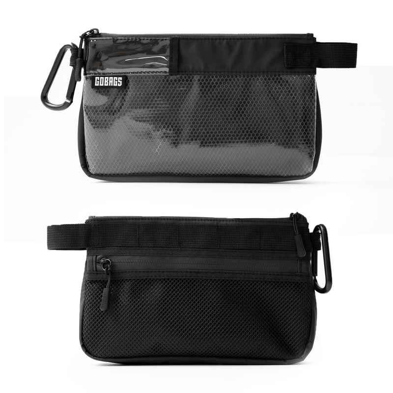 GOBAGS Production Zipper Bags - Electronics & Camera Accessories Bag - Cable organizer, Gear Accessory Pouch, Travel Camera Essentials (Small, Black) - Image 5