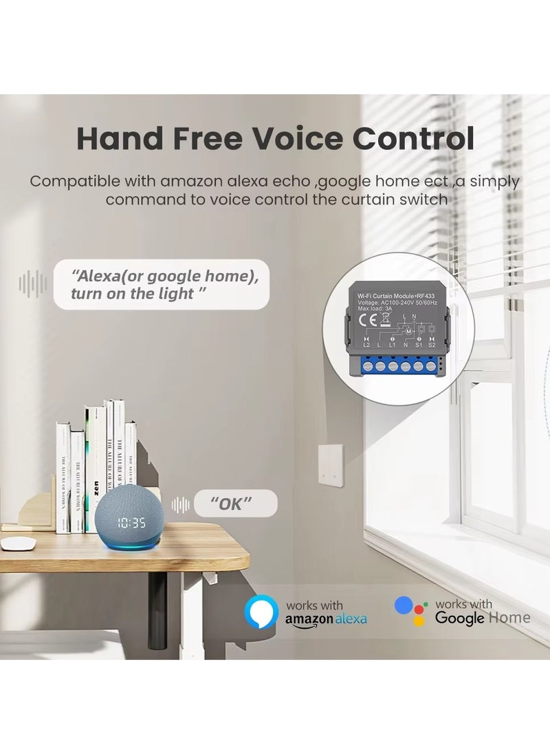 TUYA Tuya Smart WIFI Shutter Mini Switch Works with Amazon Alexa and Google Home  - Image 2