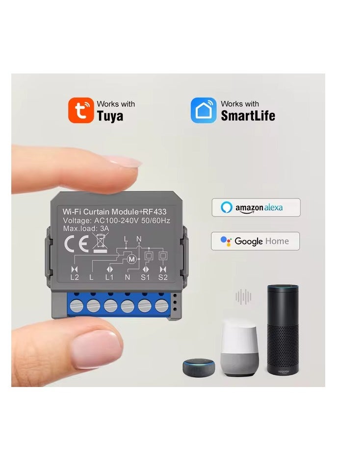TUYA - Tuya Smart WIFI Shutter Mini Switch Works with Amazon Alexa and Google Home - Image 1