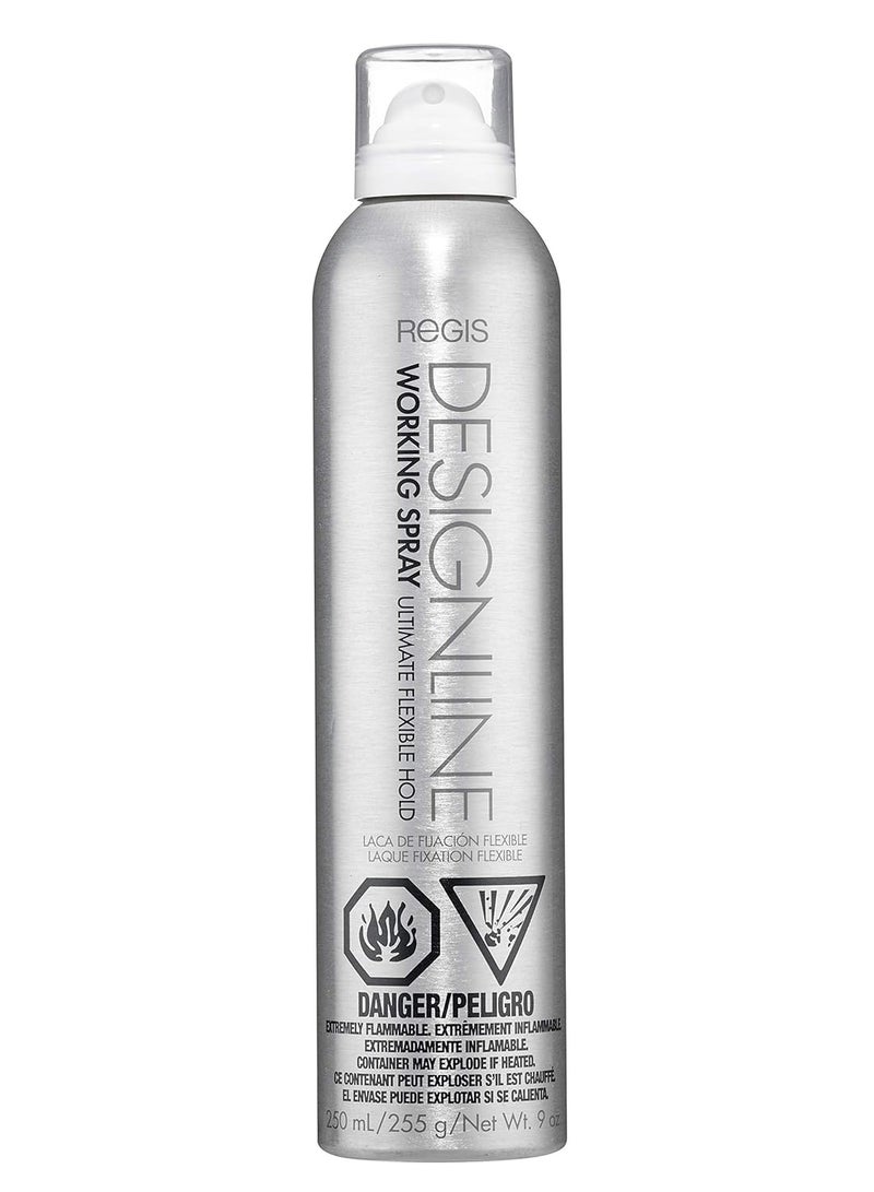DESIGNLINE DESIGNLINE Working Spray, 9 oz - Regis Ultimate Flexible Spray Styling Aid 