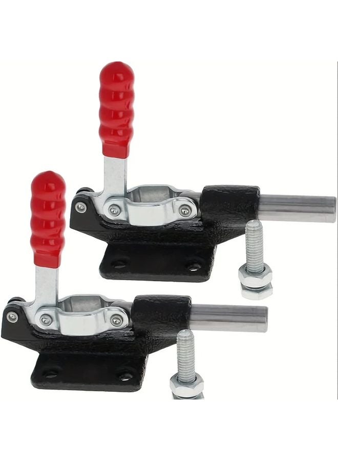 2pcs Heavy Duty Adjustable Push Pull Toggle Clamps Quick Release 500Lbs Capacity - Image 1