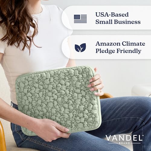 Vandel Puffy Laptop Sleeve Case, 13-14 inch Laptop Sleeve Bag Case 13.3 Inch, Compatible with MacBook Air/Pro 13/Pro 14/iPad Pro 12.9, HP Dell ASUS Computer Bag Cover, Sage Crunch - Image 5