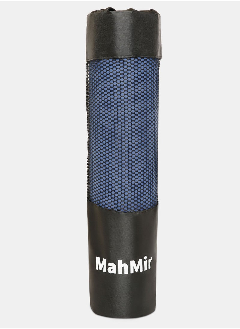 MahMir - Yoga Mat Anti-Slip Exercise Mat With Carrying Bag Fitness Mat For Pilates 183Cm*61Cm*6Mm Thickness For Woman Man Beginners (Dark Blue + Light Blue) - Image 1