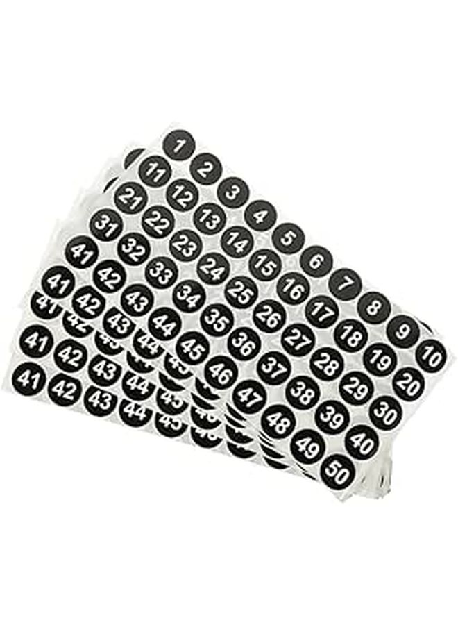 Self Adhesive Labels 25 Sheets Stickers for Organizing Clothing Lockers and Storage - Image 1
