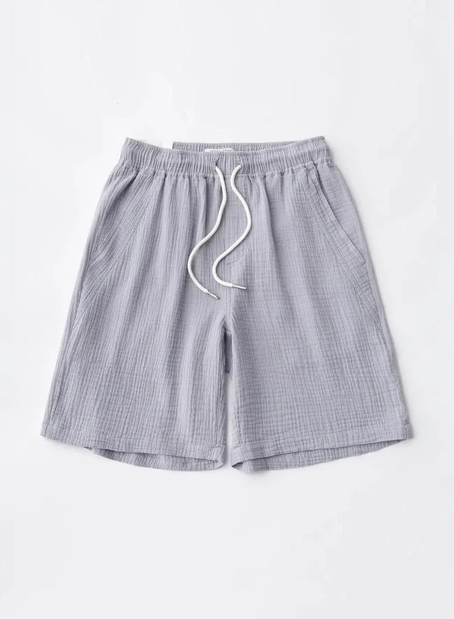 Take Two  Men Textured Casual Shorts for Men | Best Price UAE