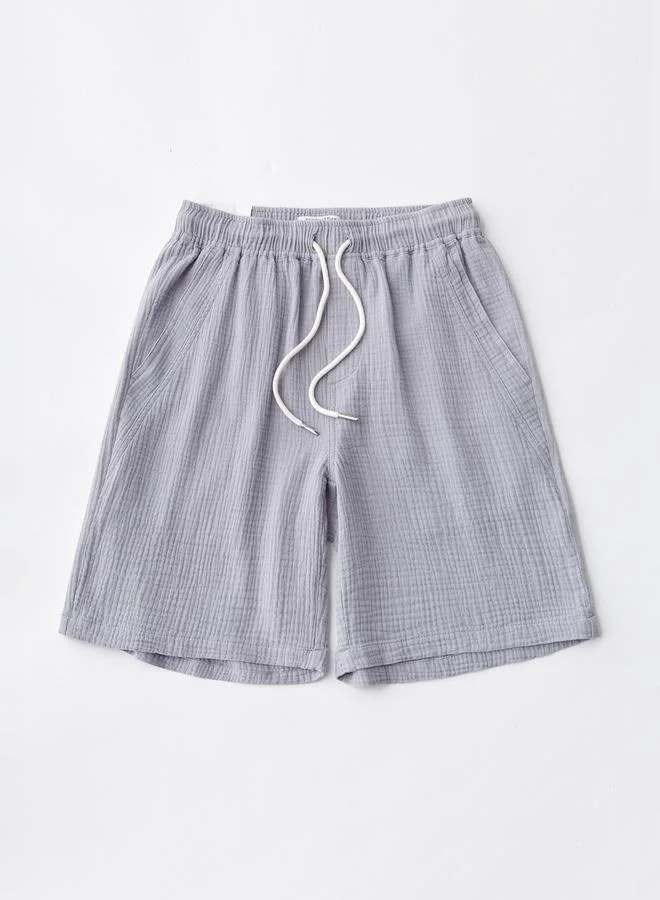Take Two  Men Textured Casual Shorts for Men | Best Price UAE