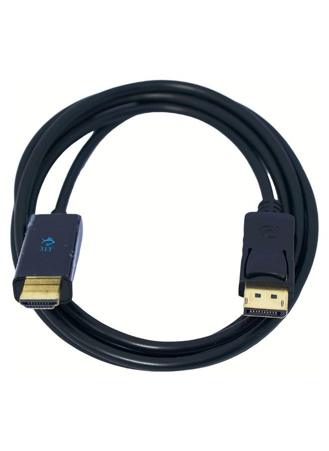 XLT DP to HDMI Cable Support maximum 1080P Resolution - 1.8m  - Image 1