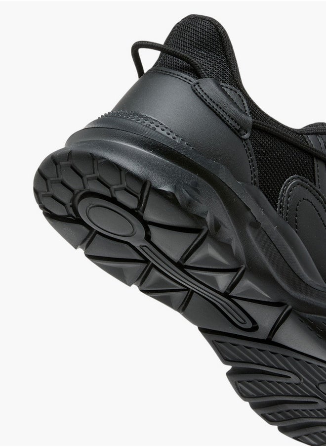 Oaklan by Shoexpress Panelled Sports Shoes with Lace-Up Closure and Pull-Tab  - Image 5