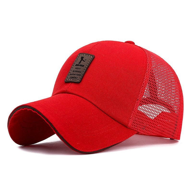 Summer Casual Breathable Sunshade Baseball Cap for Men Navy blue - Image 5