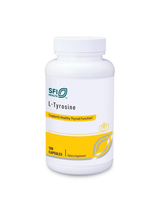 Klaire Labs Klaire Labs L-Tyrosine - 500 Milligrams Hypoallergenic & Free Form Amino Acid Dopamine Precursor, Supports Healthy Stress Response (100 Capsules) - Image 1