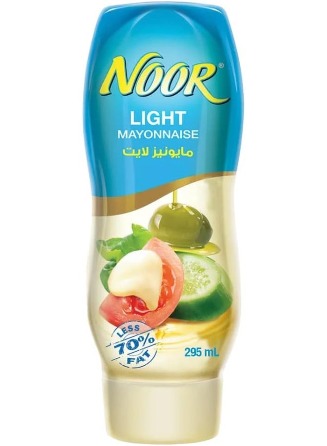 Noor مايونيز نور لايت، زجاجة قابلة للعصر، 295 مل - Image 1