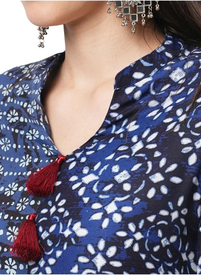 #Be Multi Print Flared Kurti