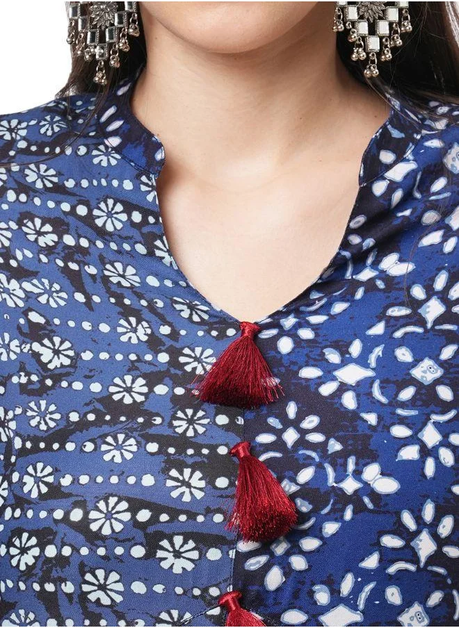 #Be Multi Print Flared Kurti