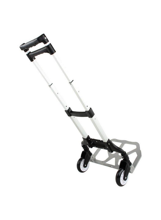 Skyzone Aluminum Folding Portable Luggage Cart Shopping Trolley Trunk Trailer Grocery Utility Lightweight Cart - Image 1