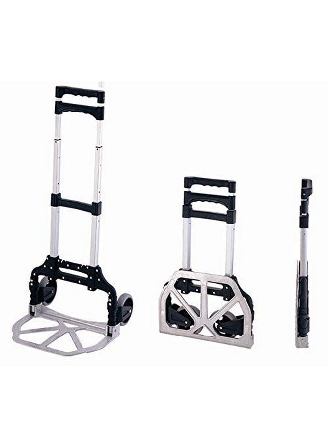 Skyzone Aluminum Folding Portable Luggage Cart Shopping Trolley Trunk Trailer Grocery Utility Lightweight Cart - Image 3