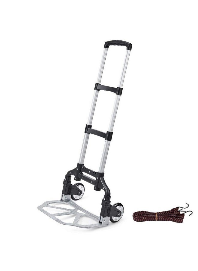 Skyzone Aluminum Folding Portable Luggage Cart Shopping Trolley Trunk Trailer Grocery Utility Lightweight Cart - Image 4