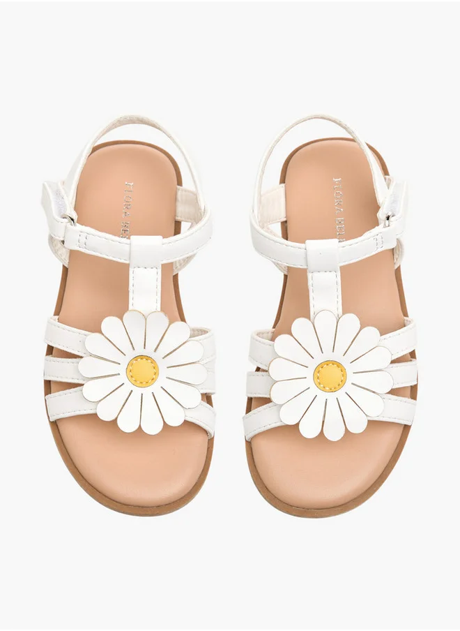 فلورا بيلا من شو إكسبرس Applique Detail Sandals with Hook and Loop Closure