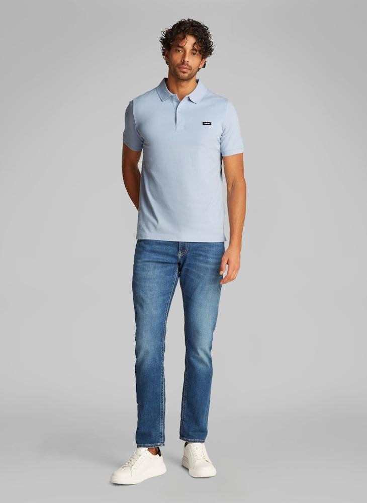 CALVIN KLEIN Slim Stretch Pique Polo  - Image 4