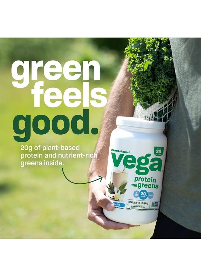 Vega Protein and Greens Protein Powder, Berry - 20g Plant Based Protein Plus Veggies, Vegan, Non GMO, Pea Protein for Women and Men, 1.2 lbs (Packaging May Vary)  - Image 5