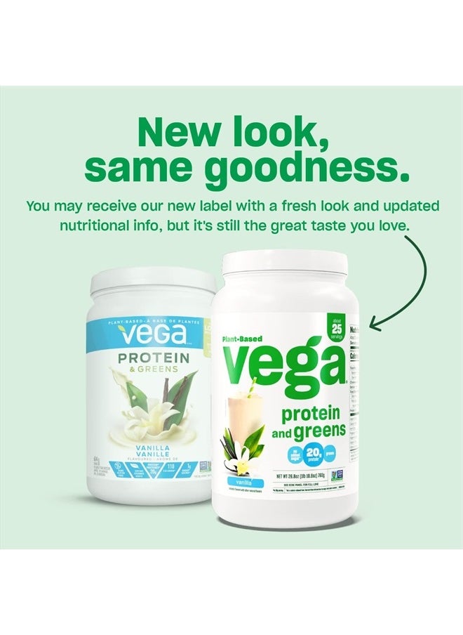 Vega Protein and Greens Protein Powder, Berry - 20g Plant Based Protein Plus Veggies, Vegan, Non GMO, Pea Protein for Women and Men, 1.2 lbs (Packaging May Vary)  - Image 4