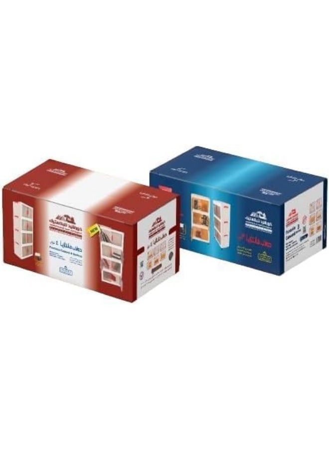 خورشيد بلاست دولاب فانتازيا لتخزين 4 ارف من البلاستيك من خورشيد بلاستك لون ابيض B0D4K9N7JX - Image 4