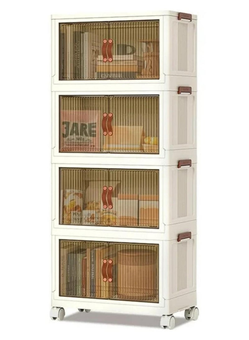 خورشيد بلاست دولاب فانتازيا لتخزين 4 ارف من البلاستيك من خورشيد بلاستك لون ابيض B0D4K9N7JX - Image 1