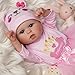 JIZHI Lifelike Reborn Baby Dolls 20Inch Cute Realistic Newborn Baby Doll Soft Cloth Body Real Life Baby Dolls Girl with Gift Box for Kids Age 3 Collection - Image 3