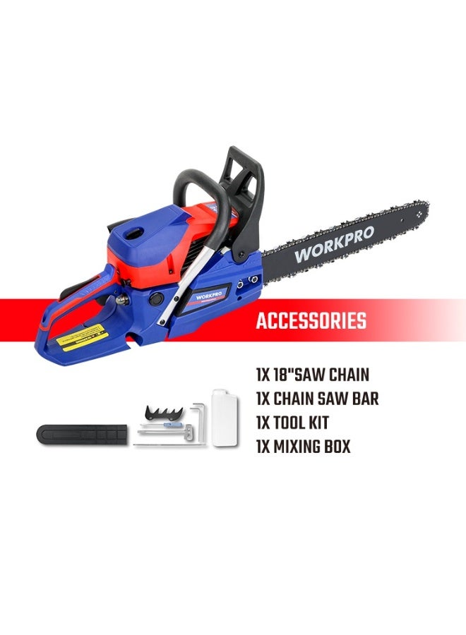 WORKPRO 18" 52cc Gasoline chain saw WORKPRO - Image 2