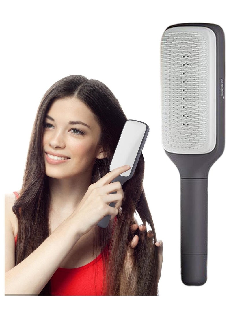Generic Self Cleaning Detangling Hair Brush Organic No-Pull Rotating Design for Effortless Wet & Dry Hair Care Professional Brush for Men and Women (Assorted Color)  - Image 5