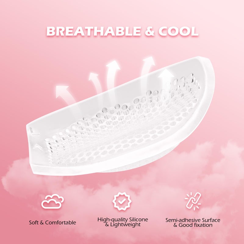 Yofidra Silicone Bra Inserts and Breast Enhancers, Add 2 Cups, Breathable, Reusable,1 Pair - Image 4