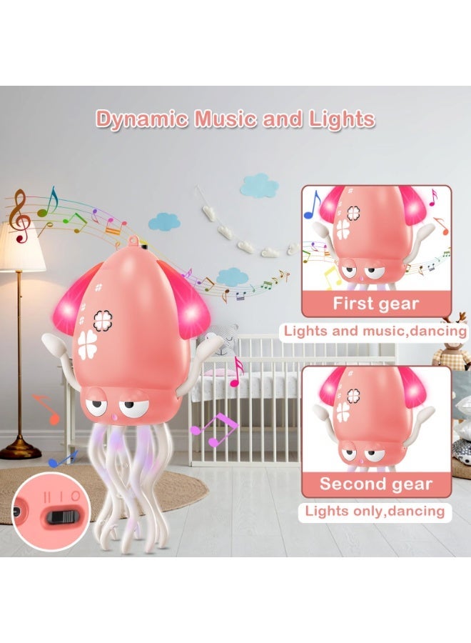Kibee Dancing Squid Baby Toy(Pink） - Image 4