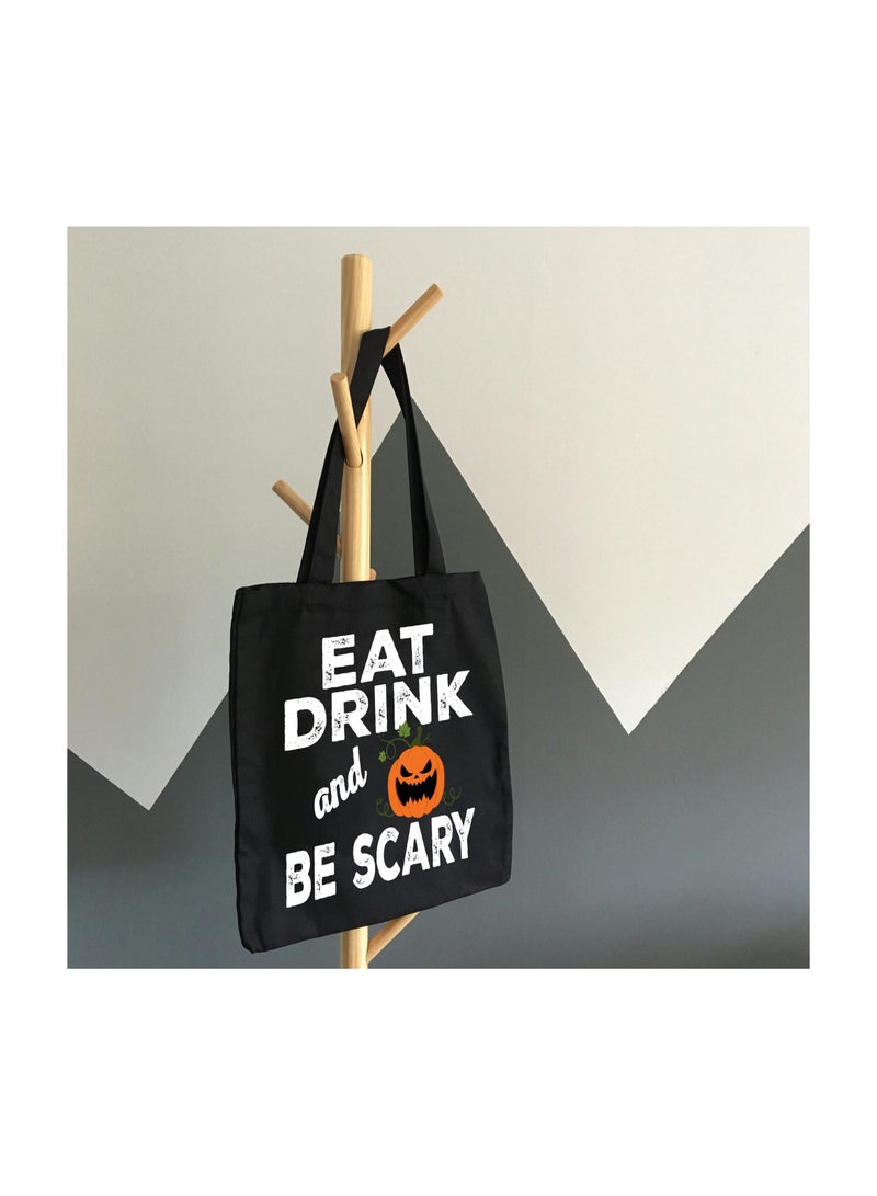 PRINTSHOP4ME Eco-Friendly Tote Bags-Reusable Fabric Candy Bags With Handles Black Party Favor Bags With Designs- Perfect For Groceries,And Everyday Use - Image 4