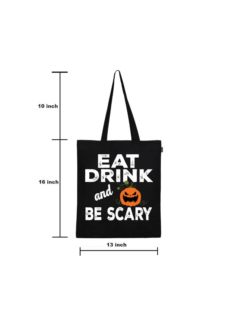 PRINTSHOP4ME Eco-Friendly Tote Bags-Reusable Fabric Candy Bags With Handles Black Party Favor Bags With Designs- Perfect For Groceries,And Everyday Use - Image 5