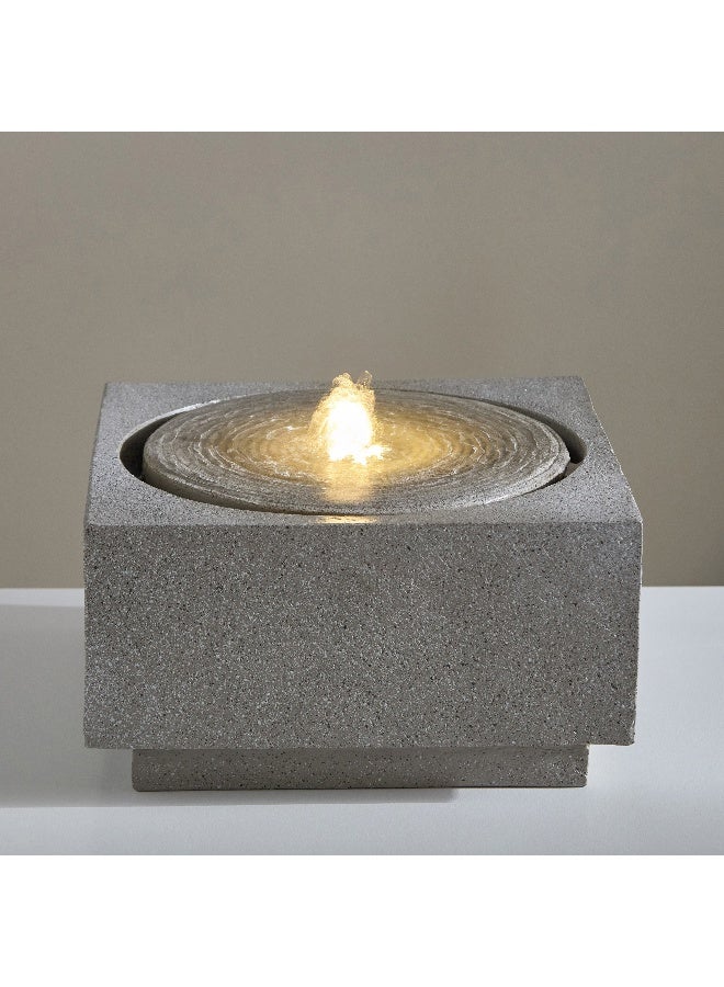 Home Box Serene Modern Led Stone Fountain - 28X28X15 Cm  - Image 1