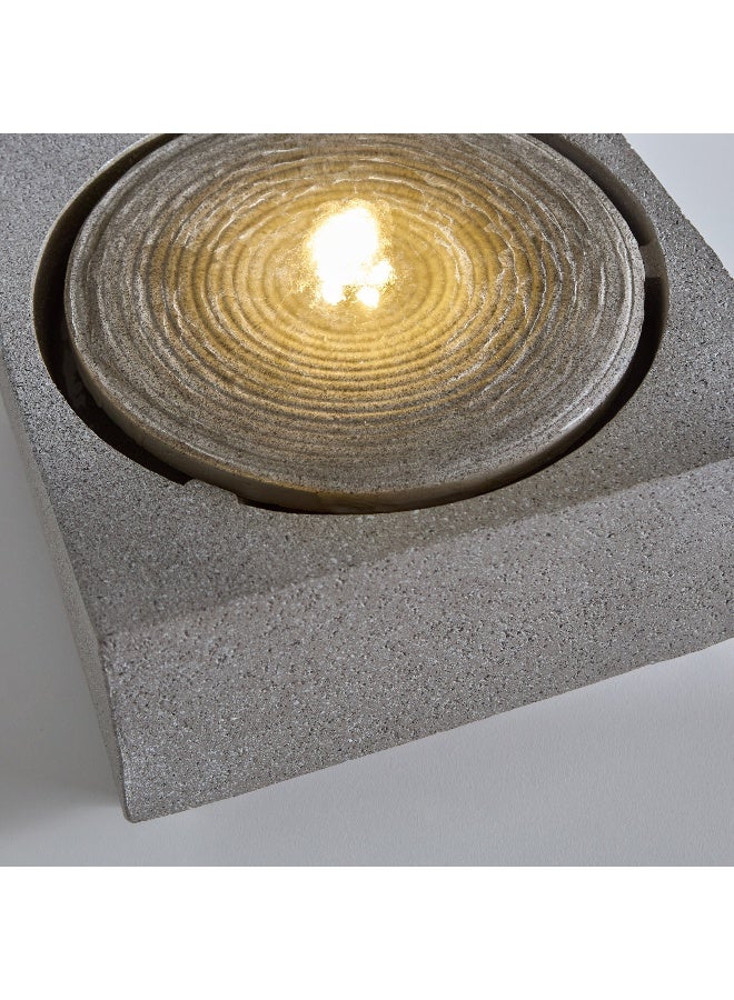Home Box Serene Modern Led Stone Fountain - 28X28X15 Cm  - Image 3