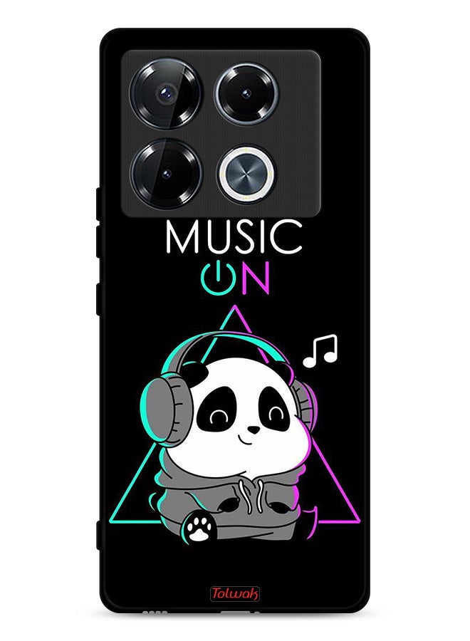 Tolwak Infinix Note 40 Pro Plus 5G Protective Case Cover Music On Panda - Image 1