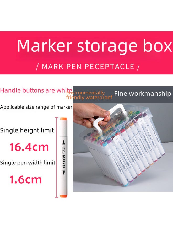 Haoyue Spot Marker Pen Base Marker Pen Storage Box Various Specifications Storage Pen Barrel Hard Base Compartment Box - Image 3