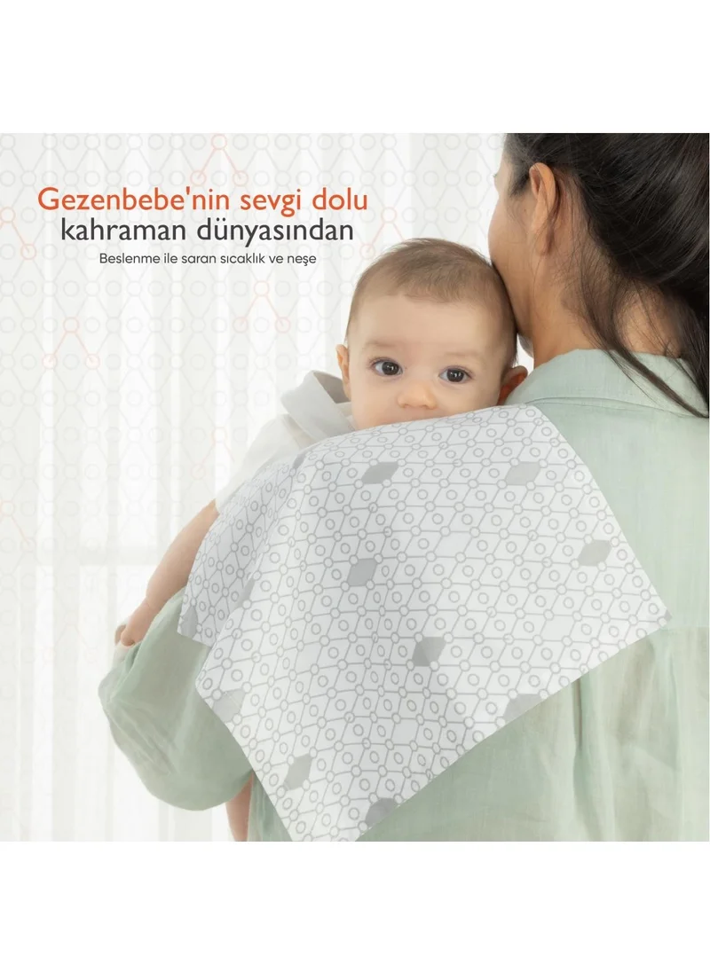 Gezenbebe Hero 3-Piece Muslin Mouth and Shoulder Diaper Set (30x30) Bunny